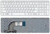 Клавиатура для HP Pavilion 15-e004sr белая с рамкой
