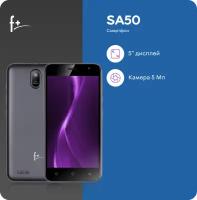 Смартфон F+ SA50 2/16 ГБ RU, micro SIM+nano SIM, черный