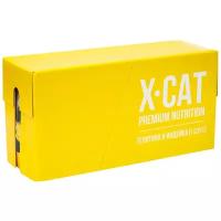 Влажный корм для кошек X-CAT с телятиной, с индейкой 85 г (кусочки в соусе)