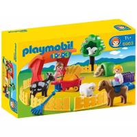 Набор с элементами конструктора Playmobil 1-2-3 6963 Мини зоопарк