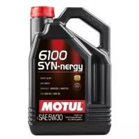 Синтетическое моторное масло Motul 6100 SYN-nergy 5W-30, 4 л