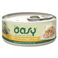 Влажный корм для собак Oasy Specialita Naturale, курица, с сыром, с кукурузой 150 г