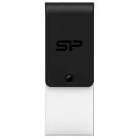 Флешка Silicon Power Mobile X21 16 ГБ, черный/серебристый