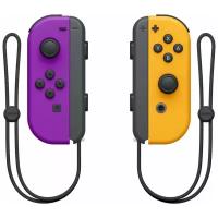 Два контроллера Joy-Con (неоновый фиолетовый / неоновый оранжевый)