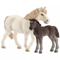 Фигурки Schleich Кобыла и жеребенок дартмурского пони 42423, 2 шт