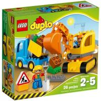 LEGO DUPLO 10812 Грузовик и гусеничный экскаватор, 26 дет