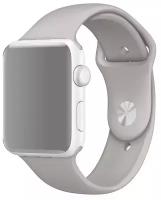 Ремешок для умных часов Apple Watch (Эпл Вотч) 42/44/45/49mm InnoZone APWTSI42-23, темно-каменный, силиконовый, спортивный