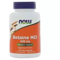 Betaine Hcl 648mg 120 caps Now