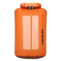 Гермомешок с окном, ультралёгкий Green-Hermit Visual Dry Sack SUNGLOW ORANGE/6L/35г/18х7х40см, OD100626