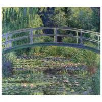 Репродукция на холсте Водоем Кувшинки (The Water-Lily Pond) Моне Клод 45см. x 40см