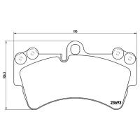 Дисковые тормозные колодки передние Textar 2369302 для Porsche Cayenne, Audi Q7, Volkswagen Touareg (4 шт.)