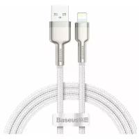 Кабель Baseus Cafule Series Metal Data Cable USB 2.0 - Lightning 2.4A 1м (CALJK-A02) Белый