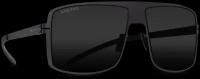Титановые солнцезащитные очки GRESSO Manhattan - квадратные / черные