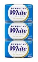 KAO Мыло для рук твердое PureWhip аромат белых цветов кусковое упаковка 3 шт. по 130 гр