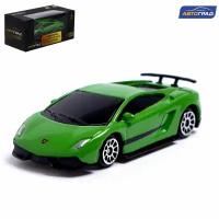 Машина металлическая LAMBORGHINI GALLARDO LP 570 4 SUPERLEGGERA, 1:64, цвет зелёный