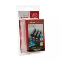 Комплект картриджей Canon CLI-521 C/M/Y Multipack (2934B010/2934B007), 500 стр, многоцветный