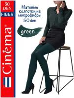 Колготки Opium Fiber, 50 den, размер 6, зеленый