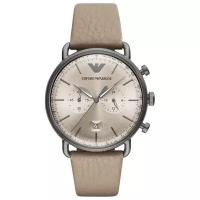 Наручные часы EMPORIO ARMANI AR11107 кварцевые, хронограф, тахиметр, секундомер, подсветка стрелок, водонепроницаемые