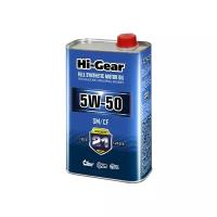 Синтетическое моторное масло Hi-Gear 5W-50 SM/CF, 1 л