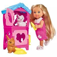 Кукла Simba Еви с кроликами, 12 см, 5733065