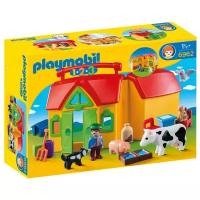 Набор с элементами конструктора Playmobil 1-2-3 6962 Ферма