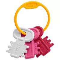 Прорезыватель-погремушка Chicco Ключи на кольце 6321 розовый