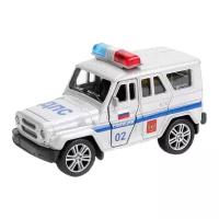 Внедорожник ТЕХНОПАРК UAZ Hunter (SB-16-68-P-WB) 1:36, 11.5 см, серебристый