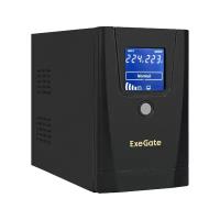 Источник бесперебойного питания EXEGATE SpecialPro Smart LLB-900. LCD. AVR.1SH.2C13 <900VA/500W, LCD, AVR, 1*Schuko+2*C13, металлический корпу