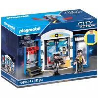 Набор с элементами конструктора Playmobil City action 70306 Полицейский участок