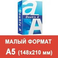 Бумага офисная малого формата (148х210), А5, 80 г/м2, 500 л, марка А+, DOUBLE A, эвкалипт, Таиланд