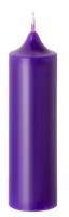 Свеча-колонна 14 см фиолетовая