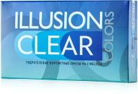 Контактные линзы ILLUSION colors CLEAR -9,0 D R8.6 2шт