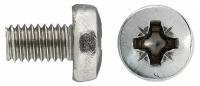 Винт нержавеющая сталь M6x10 мм DIN 7985 полукруглая головка (6 шт.)