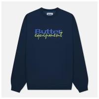 Мужская толстовка Butter Goods Equipment Embroidered Crew Neck синий, Размер S