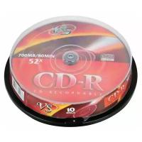 Диск VS CD-R 80 52x Cake Box, 10 шт