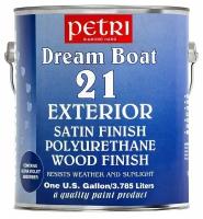 Лак Petri Dream Boat 21 Exterior полиуретановый бесцветный, полуматовая, 3.79 л