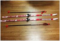 Комплект лыжный STC STEP XT TOUR 185 см (лыжи + палки), крепление NN 75, красно/белый