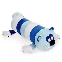 Мягкая игрушка кот батон, голубой, 56 см