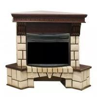 Электрический RealFlame Stone New Corner 25 + FireField SIR 1500 кВт 128 см 106 см 86.5 см античный дуб