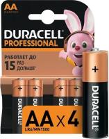 Батарея Duracell Professional AA LR6/MN1500 4шт