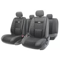 COM1105GPBKBKM AUTOPROFI COM-1105GP BK/BK (M)_чехлы для сиденья! COMFORT, карман, 6 молний, чёрый, разм.М