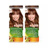 GARNIER Color Naturals Краска для волос №6.34 Карамель NEW (2 шт в наборе)