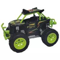 Багги Funky Toys FT61061 1:24, 18 см, черный/зеленый