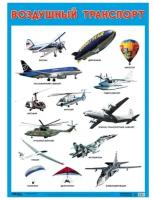 Плакат Мозаика-Синтез Развивающие плакаты. Воздушный транспорт