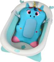 Матрас LaLa-Kids для купания новорожденных Единорог бирюзовый