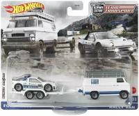 Hot Wheels Team Transport WHITE FORD RS200 & RALLY VAN Premium Коллекционная модель