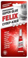 Клей FELIX Professional Super-Glue Супер-Клей, 3 г