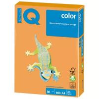 Бумага IQ Color A4 80 г/м², 100 л, оранжевый неон NEOOR