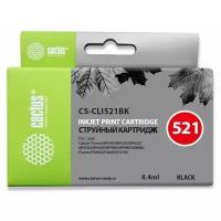 Картридж струйный Cactus CS-CLI521BK черный (8.4мл) для Canon Pixma MP540/MP550/MP620/MP630/MP640/MP660/MP980/MP990/iP3600/iP4600/iP4700/MX860