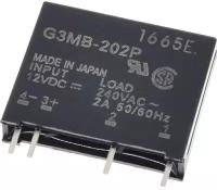 Реле твердотельное (SSR) G3MB-202P, 12 В (DC), 2 А, контакты NO, 1 шт